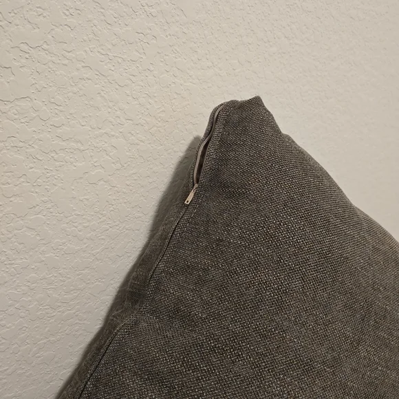 Free Shipping. 20in; Cozy Brown Accent Pillow - Picture 3 of 4